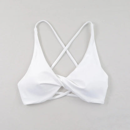 Sexy Slim Shoulder Strap Sports Bra – High Stretch Comfortable Breathable Yoga & Gym Workout Underwear with Detachable Straps