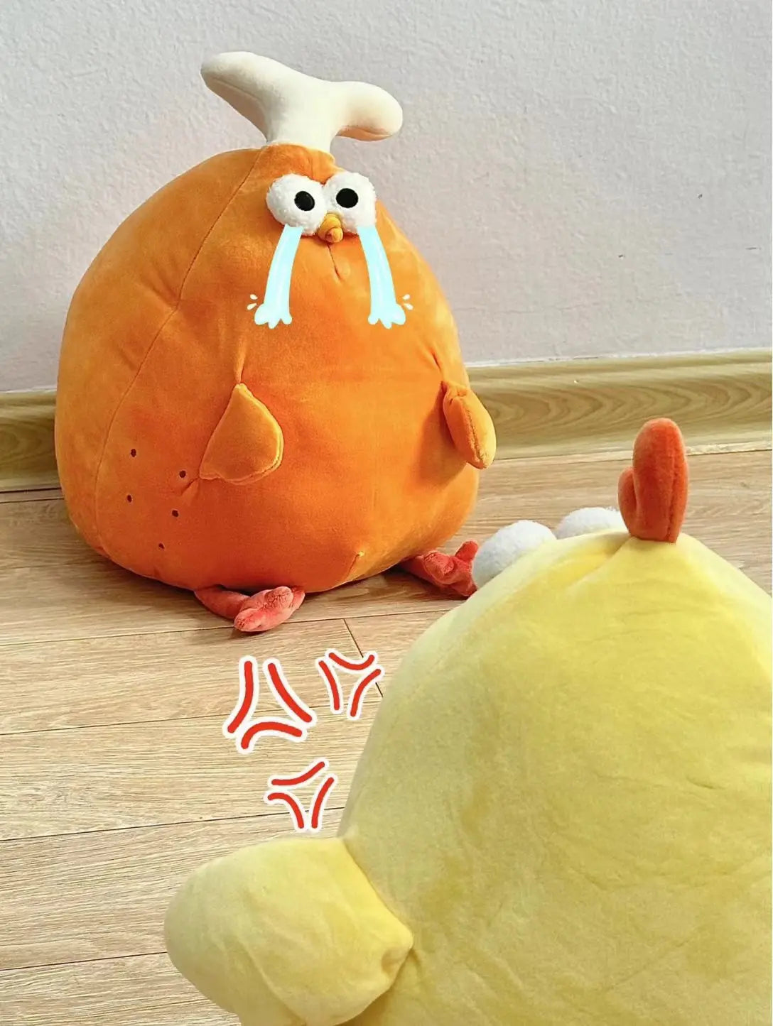Chicken & Leg Plush Toy — Soft Gingerbread Chicken Doll for Kids & Birthday Gifts