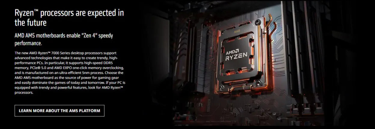 AMD Ryzen 5 7600X CPU - 6-Core, 12-Thread Gaming Processor, 5nm, 38MB Cache, Socket AM5 (No Fan)