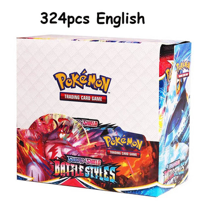 324-Piece Pokémon Cards Set – Sun & Moon XY Evolutions Booster Box, Collectible Trading Card Game Toy for Kids