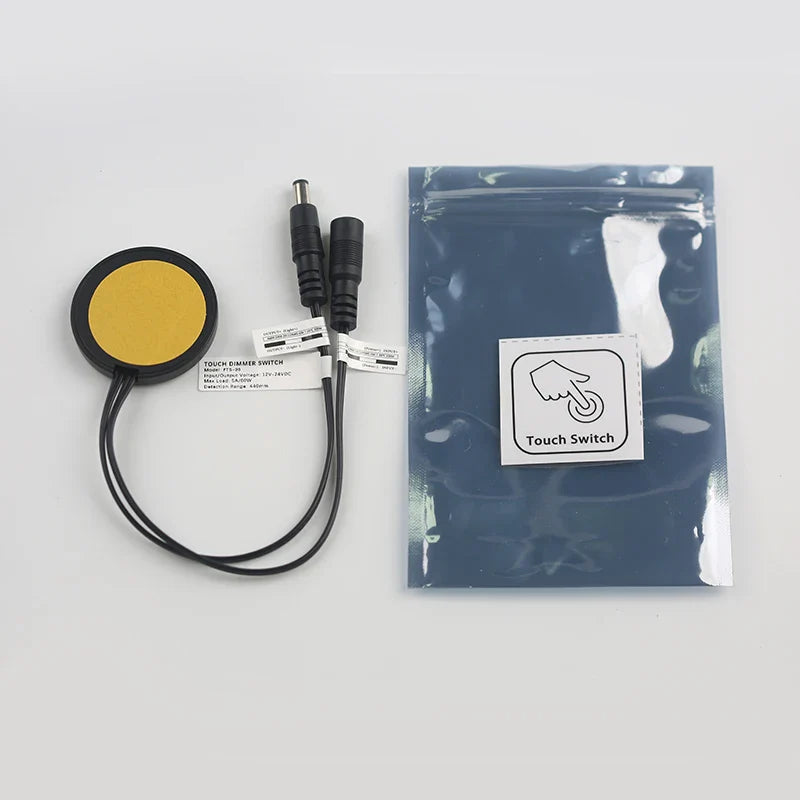 DC 12V/24V Touch Sensor Switch – 5A 60W Penetrable Smart Touch Switch for Cabinet & LED Lighting