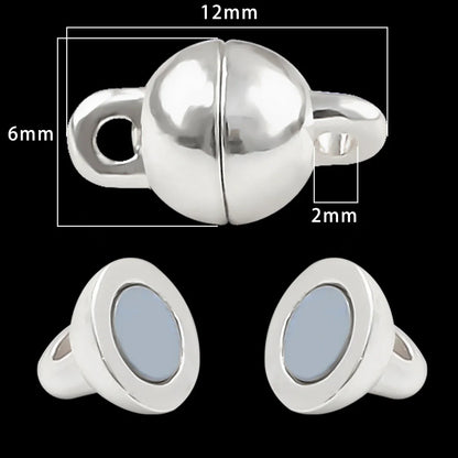 Magnetic Jewelry Clasps - Strong Buckle Connectors with Lobster Clasps for DIY Bracelets, Necklaces & Jewelry Making