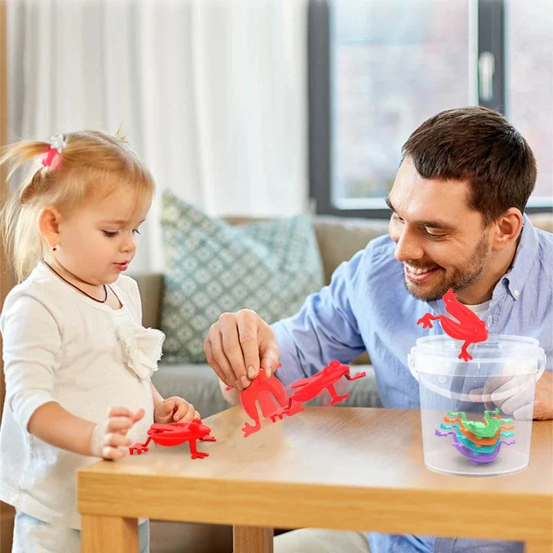 Jumping Frog Toy — 1-20pcs Parent-Child Bounce Frogs for Kids — Stress Relief & Birthday Party Gift