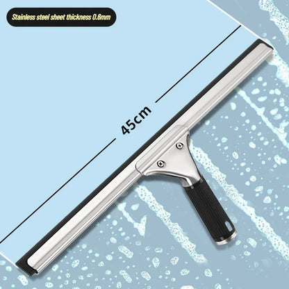 Silicone Blade Window Squeegee Cleaner – Multi-Surface Glass Wiper Tool for Home, Bathroom, Shower, and Car Windows with Hanging Hook