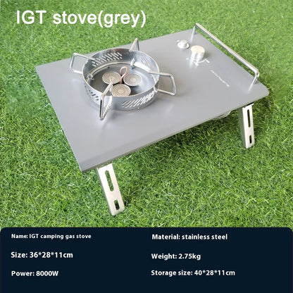 Lohascamping Folding IGT Table – Lightweight Portable Roll-Up Table with Adjustable Legs for Camping, BBQ & Outdoor Cooking