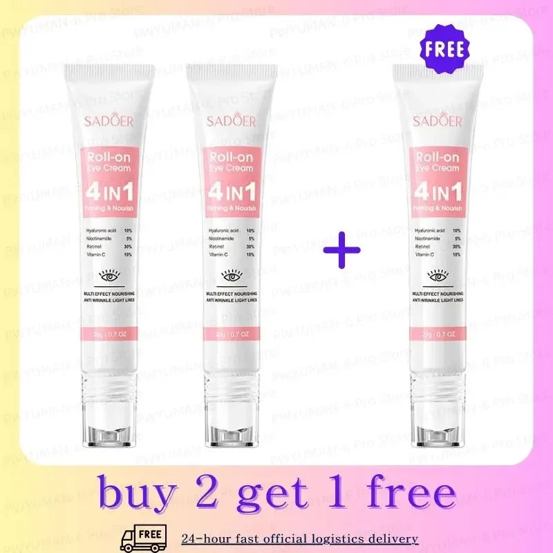 Instant Eye Bag Removal Cream – Collagen, Anti-Wrinkle, Dark Circle & Puffiness Treatment for Firming and Brightening