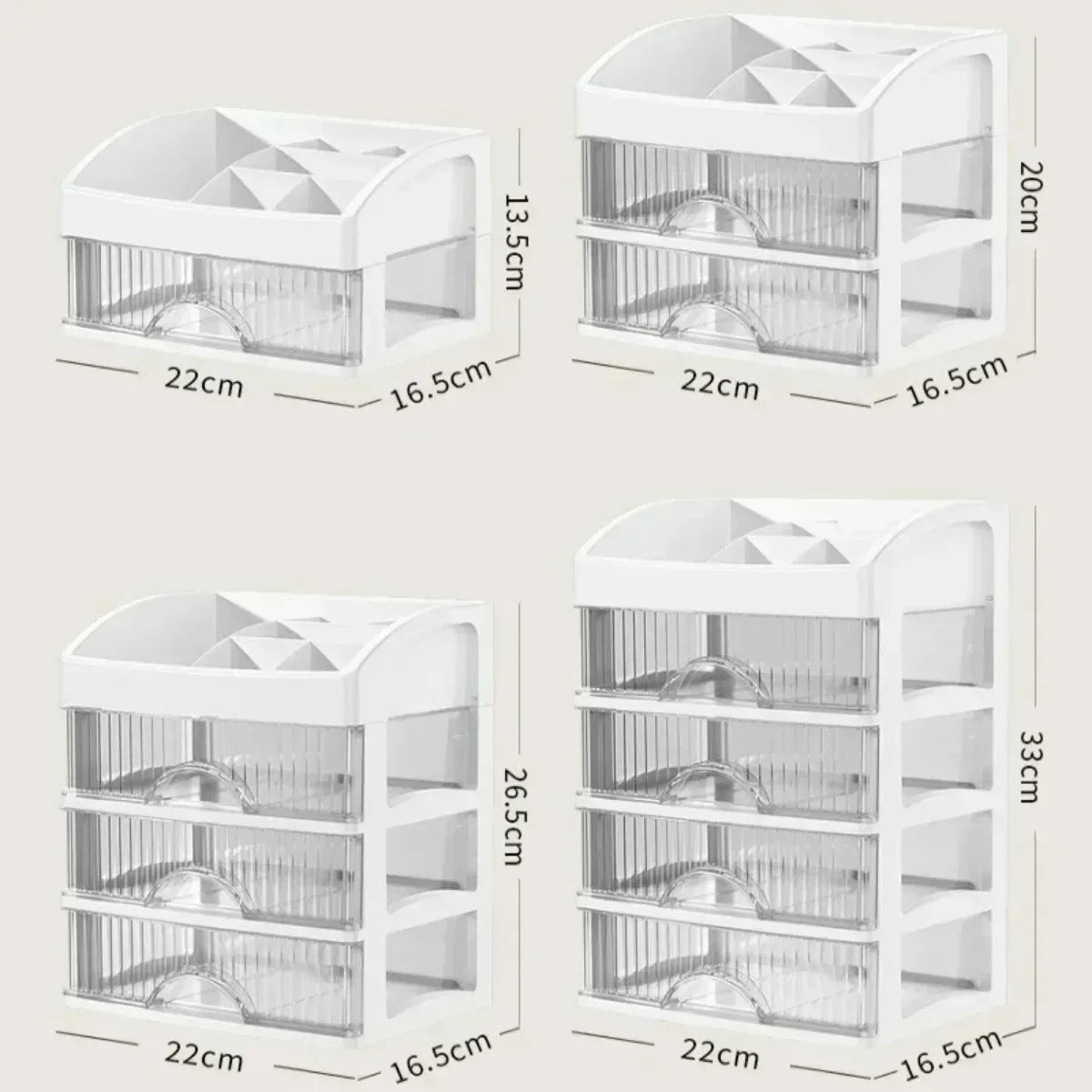 Multi-Layer Desktop Storage Box | Hair Decoration, Cosmetics and Jewelry Organizer | Versatile Drawer for Stationery