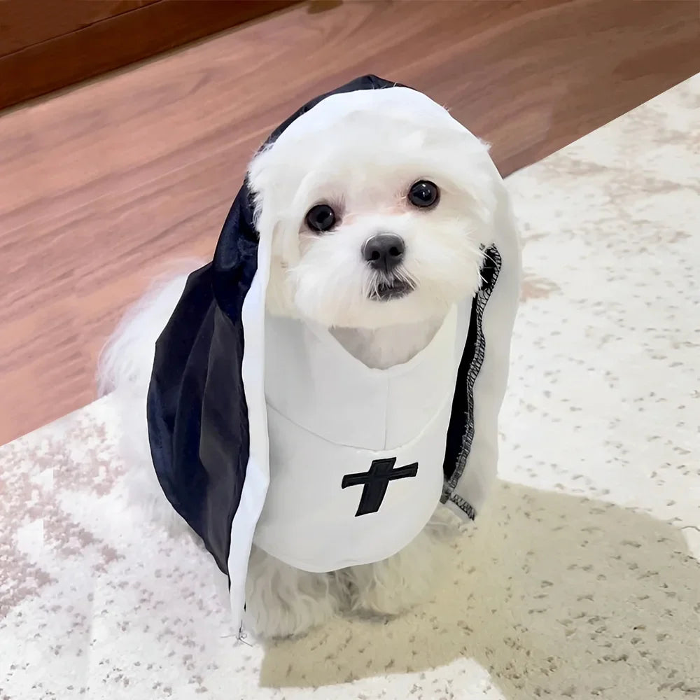 Funny Pet Costume for Cats & Small Dogs – Cross-Dressing COS Outfit for Photo Props & Dress-Up Fun