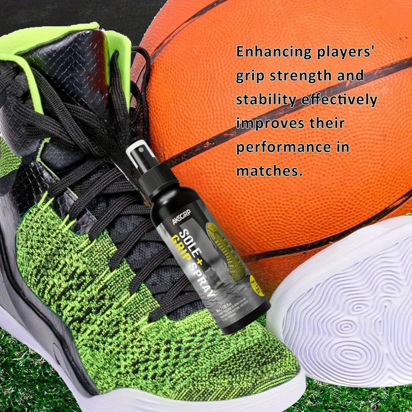 Basketball Shoe Grip Spray – Boost Sole Traction & Court Grip, Extend Sneaker Life, 120ml for Various Shoes