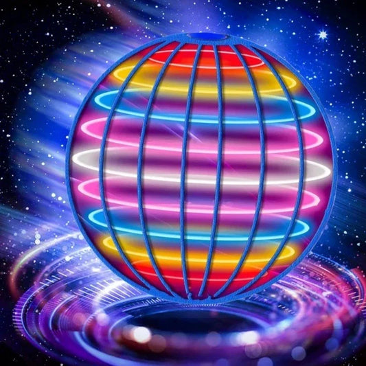 Flying Boomerang Ball with LED Lights – Magic Hover Flyorb Drone Spinner Toy for Kids Gifts
