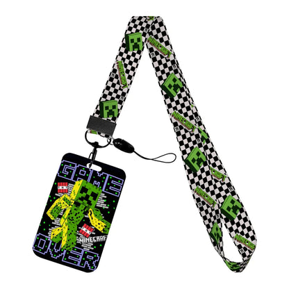 Cartoon Game Name Badge Holder Lanyard – Student ID & Credit Card Strap Gift