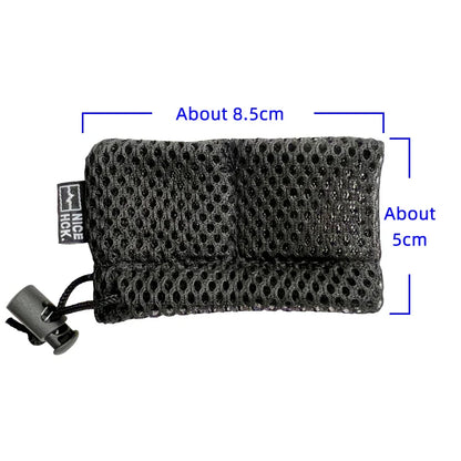 NiceHCK Black HIFI Earphone Mesh Carrying Bag – Earbud Protection Pouch, Rub Resistance, USB Cable Elastic Organizer