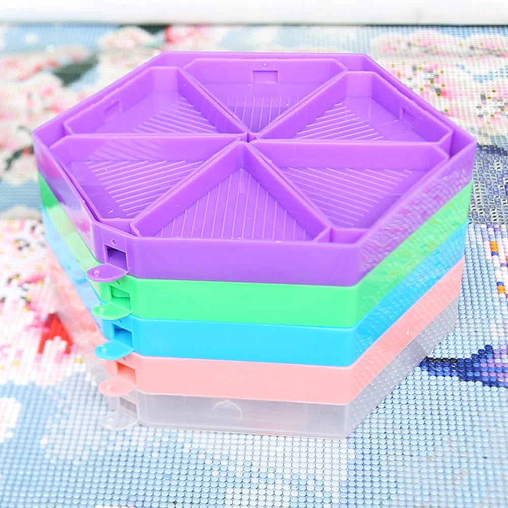 Removable 6 Slot Diamond Painting Storage Containers – Large Trays & Accessories