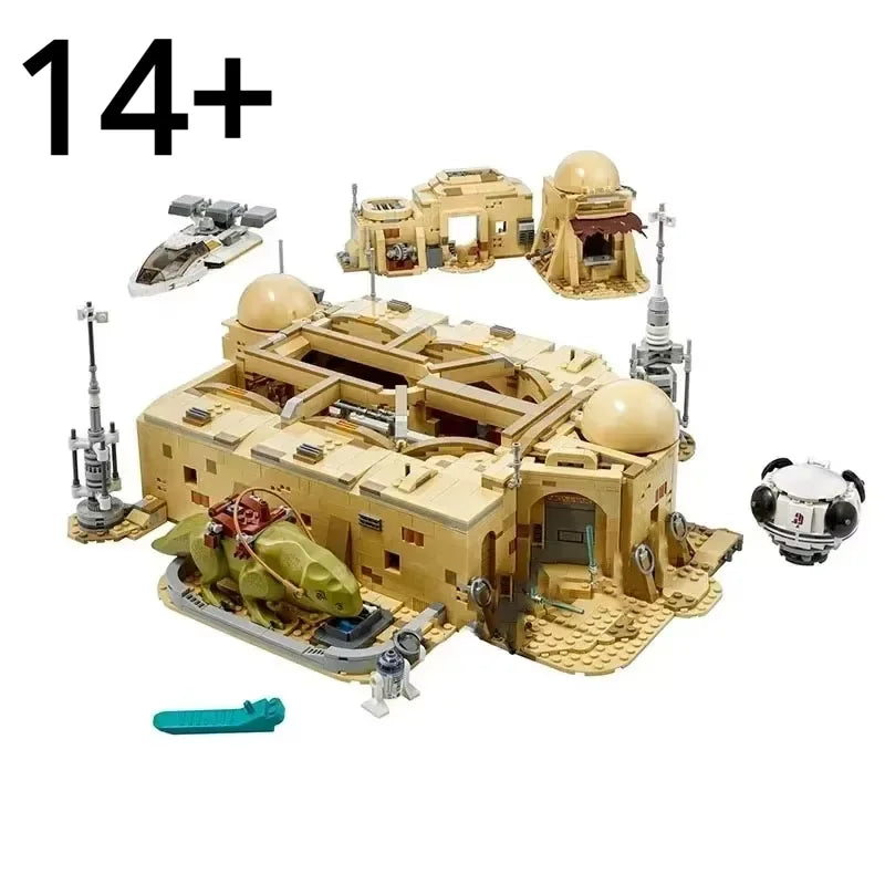 3187PCS Galaxy MOC 75290 Mos Eisley Cantina Building Blocks – Model Bricks Toy Set for Kids & Adults, Birthday & Christmas Gift
