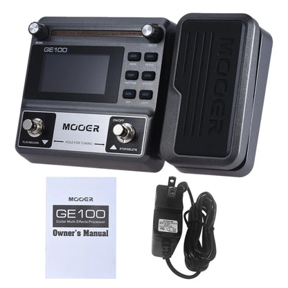 MOOER GE100 Guitar Multi-Effects Processor – Pedal with Loop, Tuner, Tap Tempo, Rhythm, Scale & Chord Lessons
