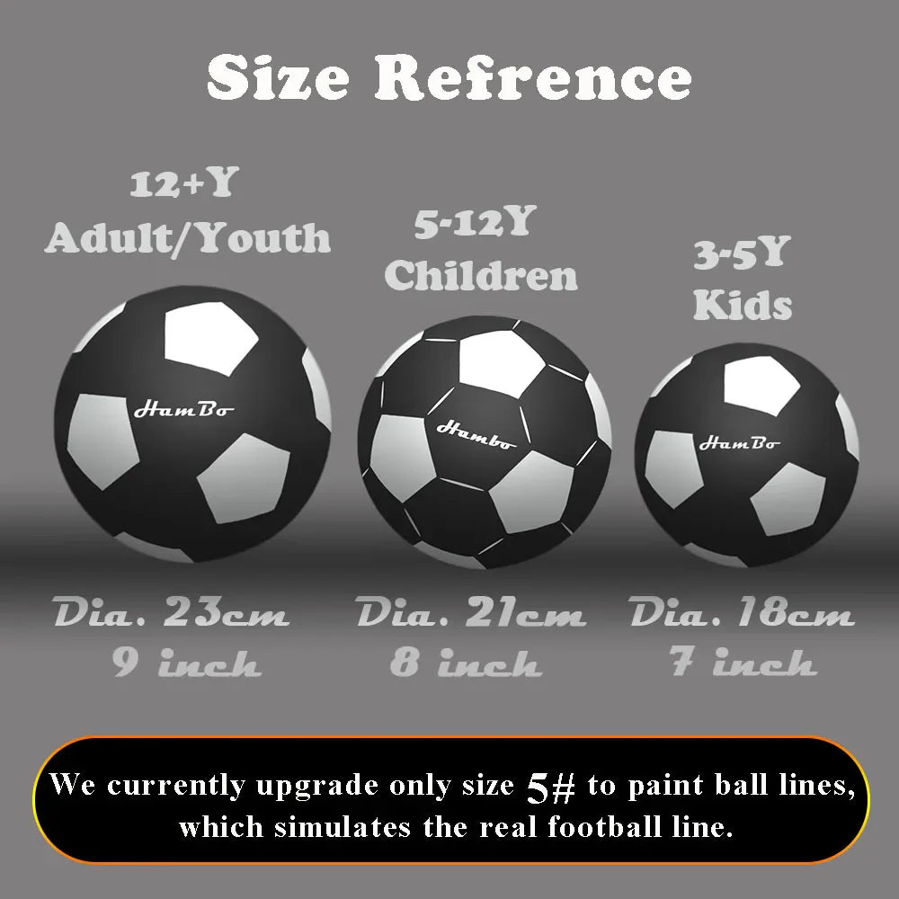 Silent Foam Soccer Ball – Size 3, 5 & 7, Mute Indoor Airless Football for Kids & Adults Fun Sports