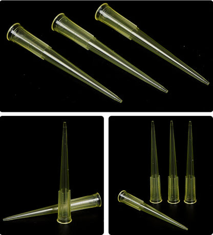 Laboratory Micropipette Tips — Disposable Plastic Pipette Tips 10µL, 200µL, 1000µL, 5mL, 10mL for Scientific Experiments