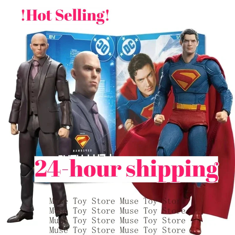 2025 Fondjoy David Corenswet Superman Action Figure – 1/9 PVC Movable Figure Toy for Kids & Boys Gift