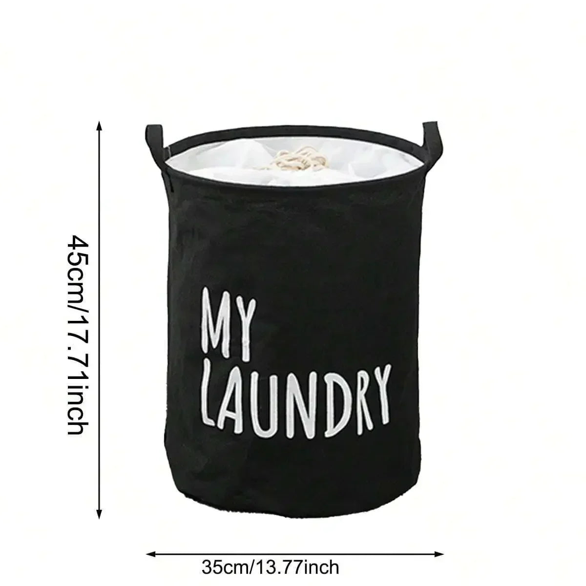 Cotton & Linen Foldable Laundry Basket — Waterproof Household Storage for Clothes, Toys, and Laundry Supplies