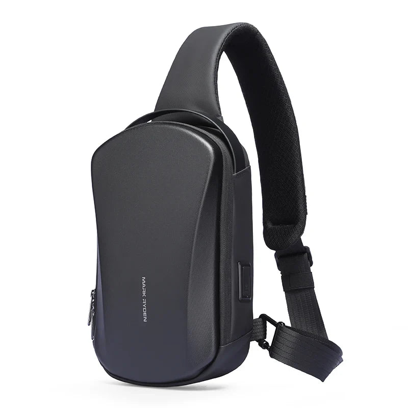 MarkRyden Ratio Arc Mini — Hard-Shell Waterproof Daily Crossbody Bag with USB Charging Port