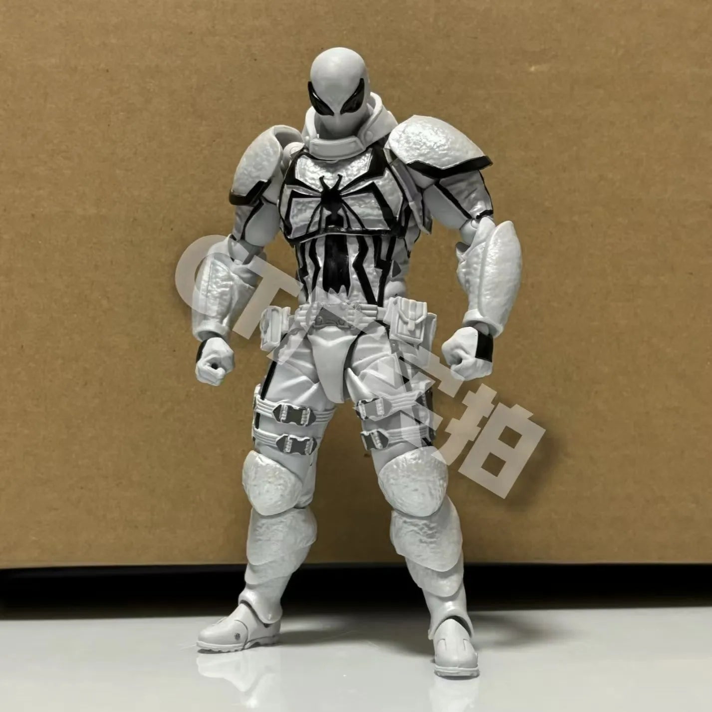 CT White Venom Action Figure – High-Quality KO Model with Accessories, Collectible Figurine Statue Ornament Christmas Gift