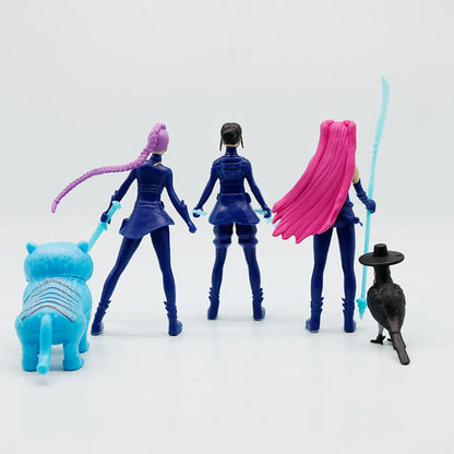 5pcs Kpop Demon Hunters Action Figure Set — Derpys, Tiger, Rumi, Mira & Zoey Collectible Figurines, Gift for Fans