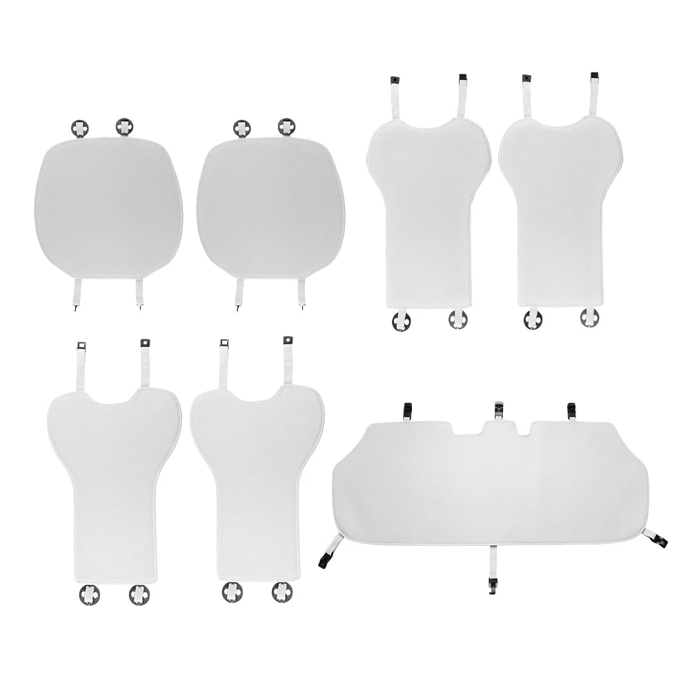 Tesla Model 3 Highland 2024 Ice Silk Car Seat Cushion – Breathable All-Season Seat Cover & Back Seat Protector Interior Accessory