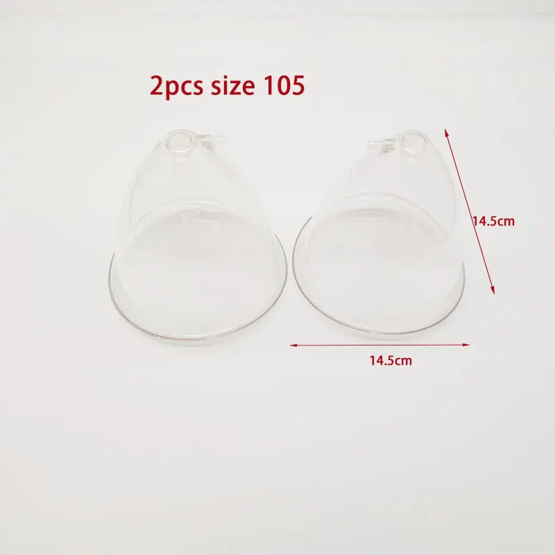 E-Cup Vacuum Suction Breast Enlargement & Body Massage Device, Multi-Function Cupping System for Neck, Back, Butt Lift & Nipple Care