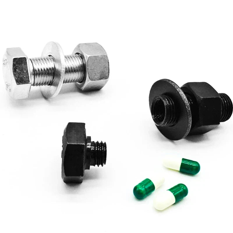 Metal Screw Bolt Hidden Stash Safe – Secret Compartment Container for Cash, Pills, and Valuables