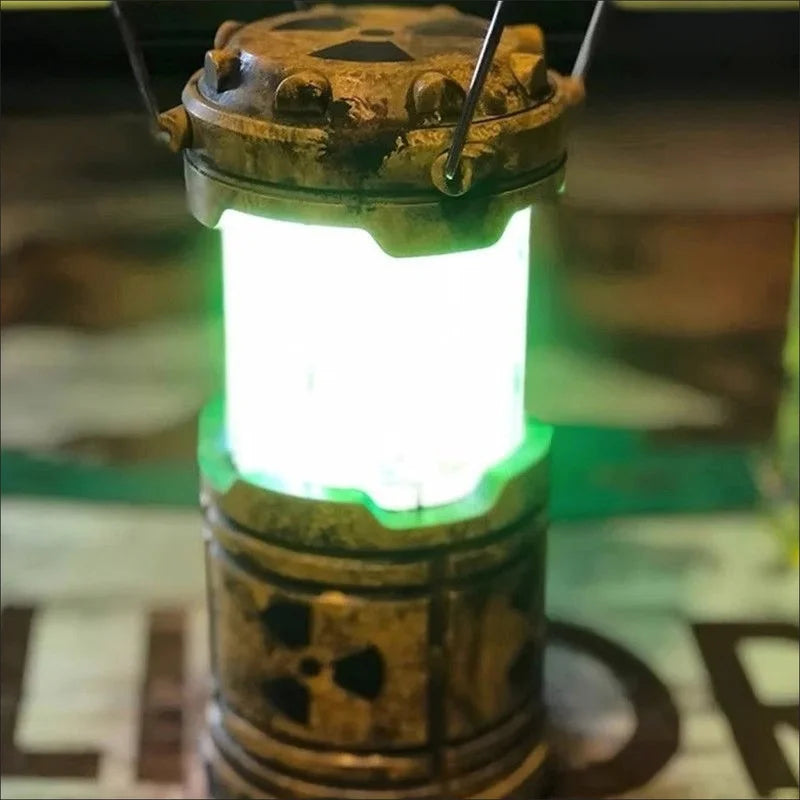 Mini Simulation Nuclear Reactor Lantern – Handheld Camping Light & Halloween Glow Night Lamp, Home Decor & Novelty Glow-in-the-Dark Ornament