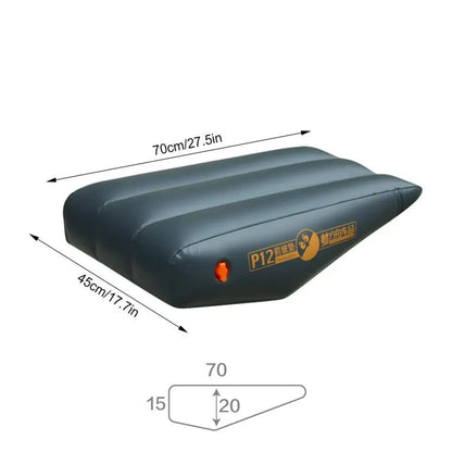 Car Travel Inflatable Mattress — Front Slope Air Bed Cushion & Seat Gap Pad for Self-Driving Trips