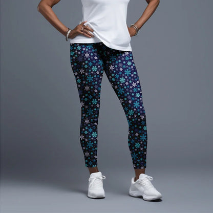 LETSFIND Women High Waist Winter Fitness Leggings, 3D Christmas Print Full Length Stretch Yoga & Casual Trousers