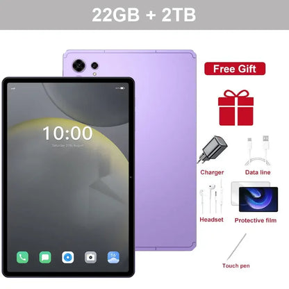 Original Pad 7s Pro 10.1" Tablet – Android 15, 22GB+2TB, 5G Dual SIM, 10000mAh Kids & Global Version