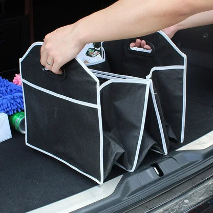 Foldable Car Trunk Organizer – Multi-Purpose Storage Box for Toys, Food & Car Accessories