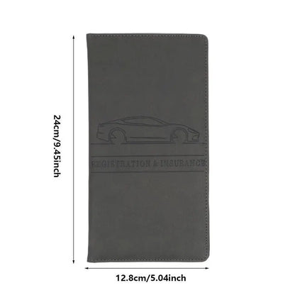 Car Document Holder — Registration & Insurance Organizer for Auto and Truck, Essential Driver Compartment Accessory
