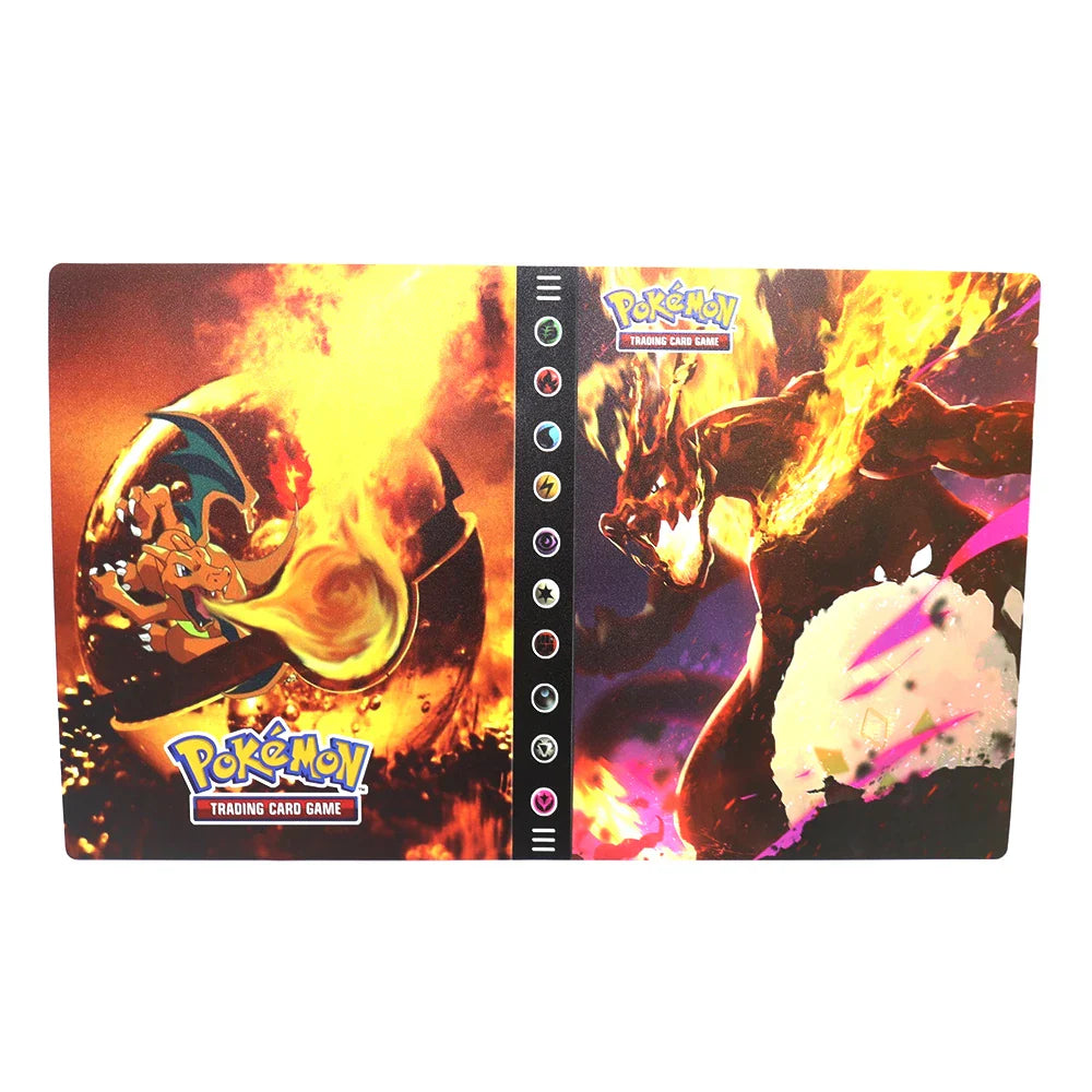 Charizard 240Pcs Card Album – Anime Card Binder for Mewtwo, Charizard & Collections, Protector Folder Gift