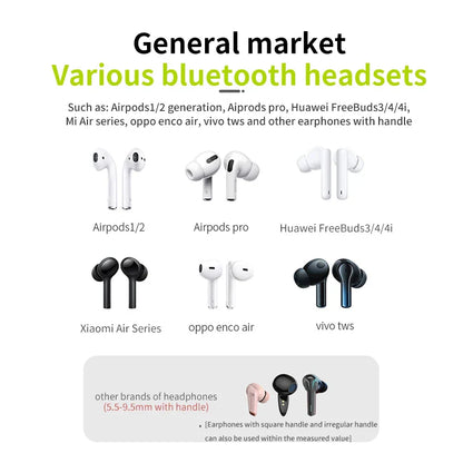 Magnetic Wireless Anti-Lost Silicone Earphone Cable Holder - Neck String for AirPods Pro, Airdots, Samsung Buds Plus
