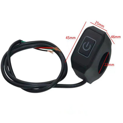 Waterproof LED Motorcycle Handlebar Switch – Headlight & Horn ON/OFF Button