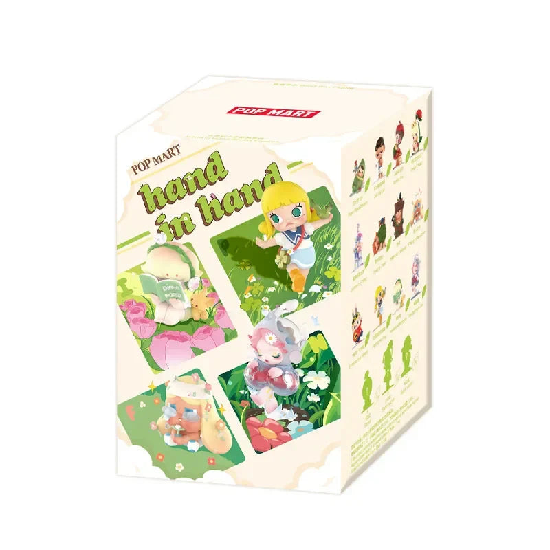 POPMART Hand In Hand Series Anime Blind Box Action Figure Collectible Desktop Doll Gift