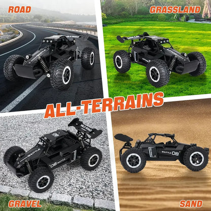 DK087 1:16 2WD Brushless High-Speed RC Drift Car – Off-Road Remote Control Truck with LED Lights, 20KM/H Racing Toy Model