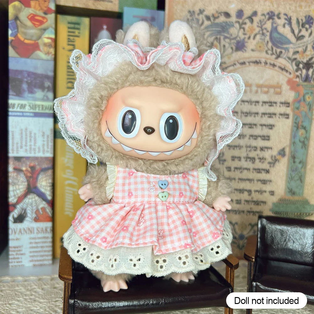 17cm Labubu V1/V2 Doll Clothes – Cosplay Outfits & Accessories | Kids Toy Gift with Various Styles