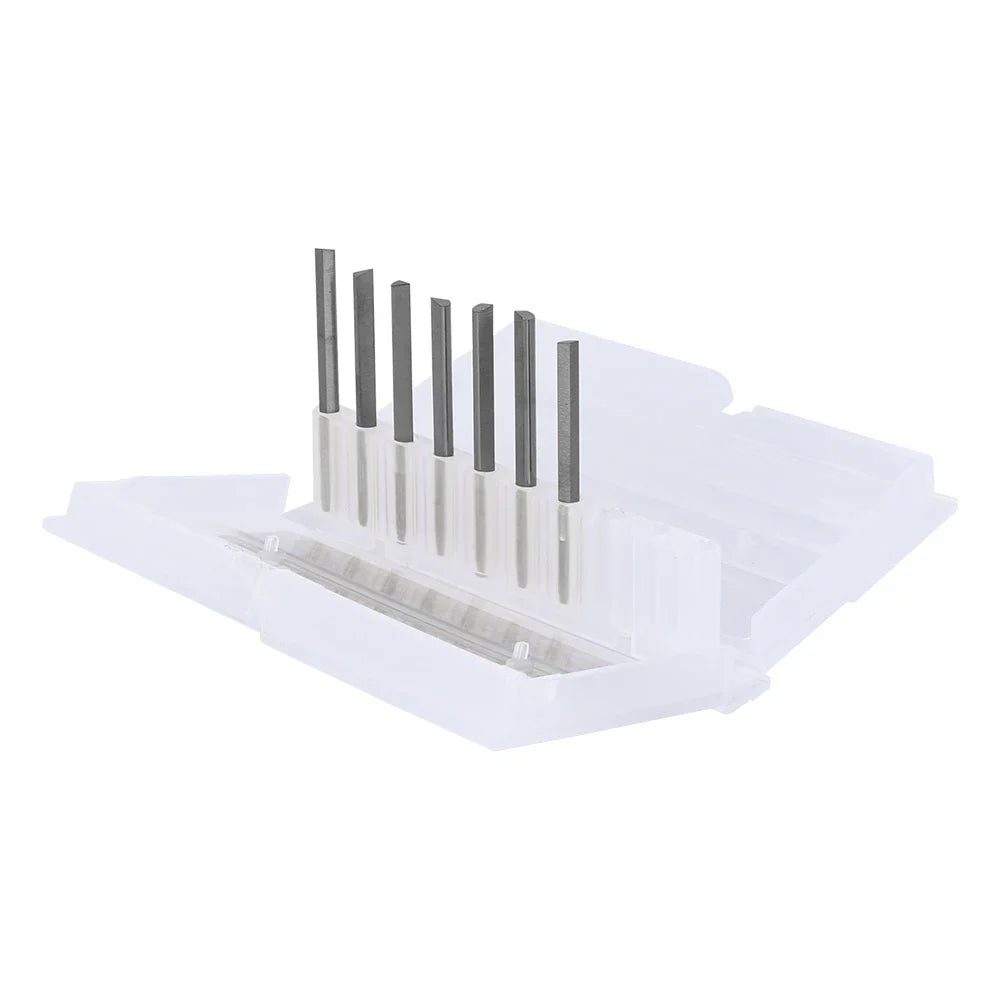 Tungsten Steel Engraving Cutter Set – Pneumatic Graver Jewelry Tools with Triangle & Spatula Blades for DIY Metal Crafting