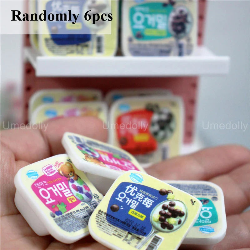 1/6 Scale Miniature Supermarket Food & Drinks – Dollhouse Store Decor Accessories for Blythe, BJD & 1/6 Dolls