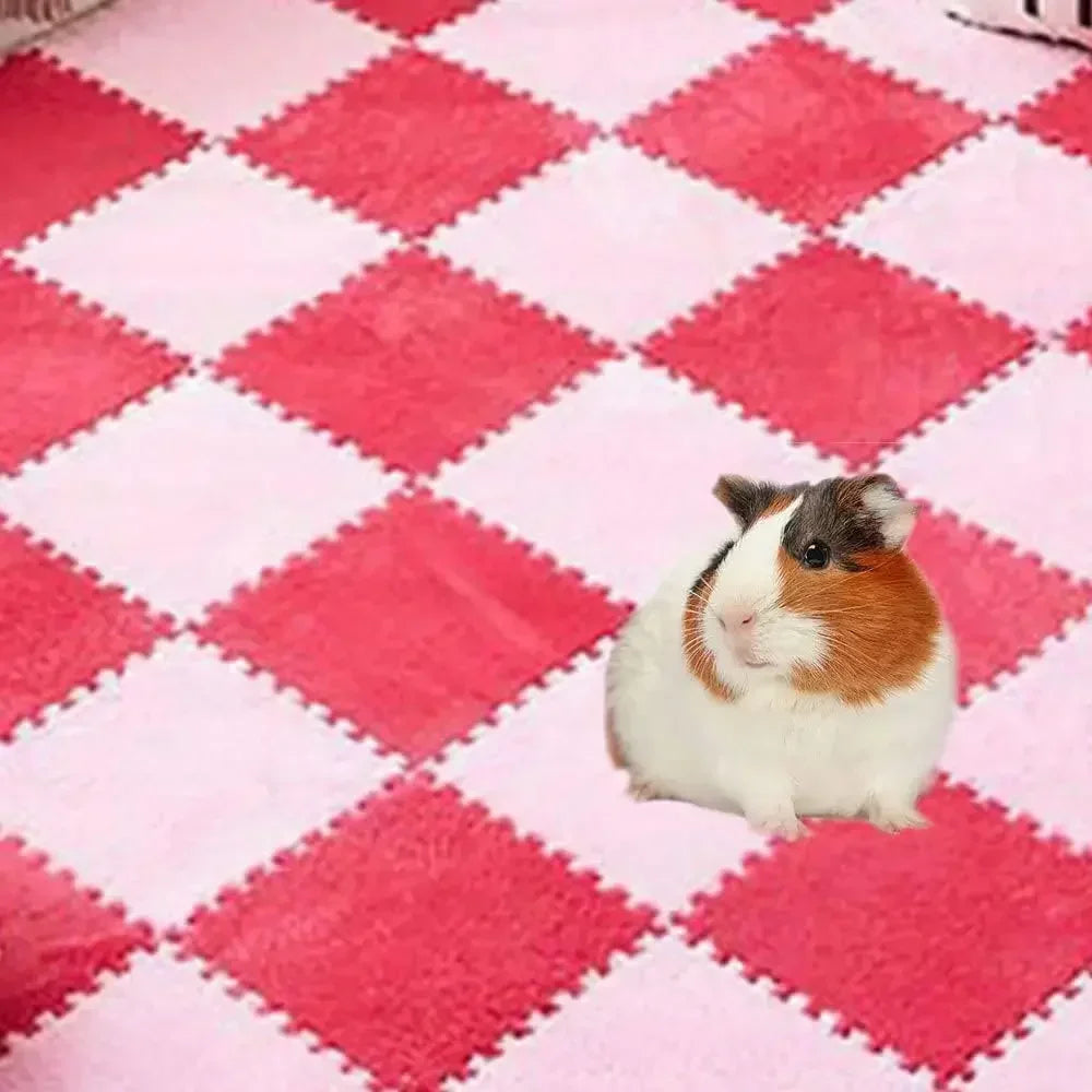 4/10PCS Waterproof Cage Liners – Anti-Slip Absorbent Bedding Mats for Rabbits, Guinea Pigs & Small Pets