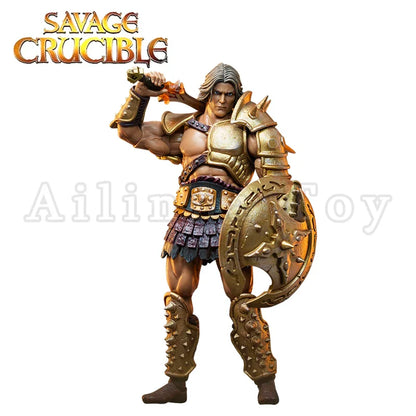 Harbinger Studios 1/12 7-Inch Action Figure – Savage Crucible Wave 2 Jaeger Nashom Krieger Whoman Barbarian Anime Model Gift