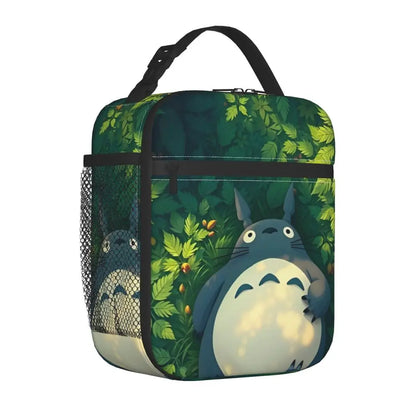 Totoro Miyazaki Anime Insulated Lunch Tote Bag – Portable Thermal Cooler for School & Office