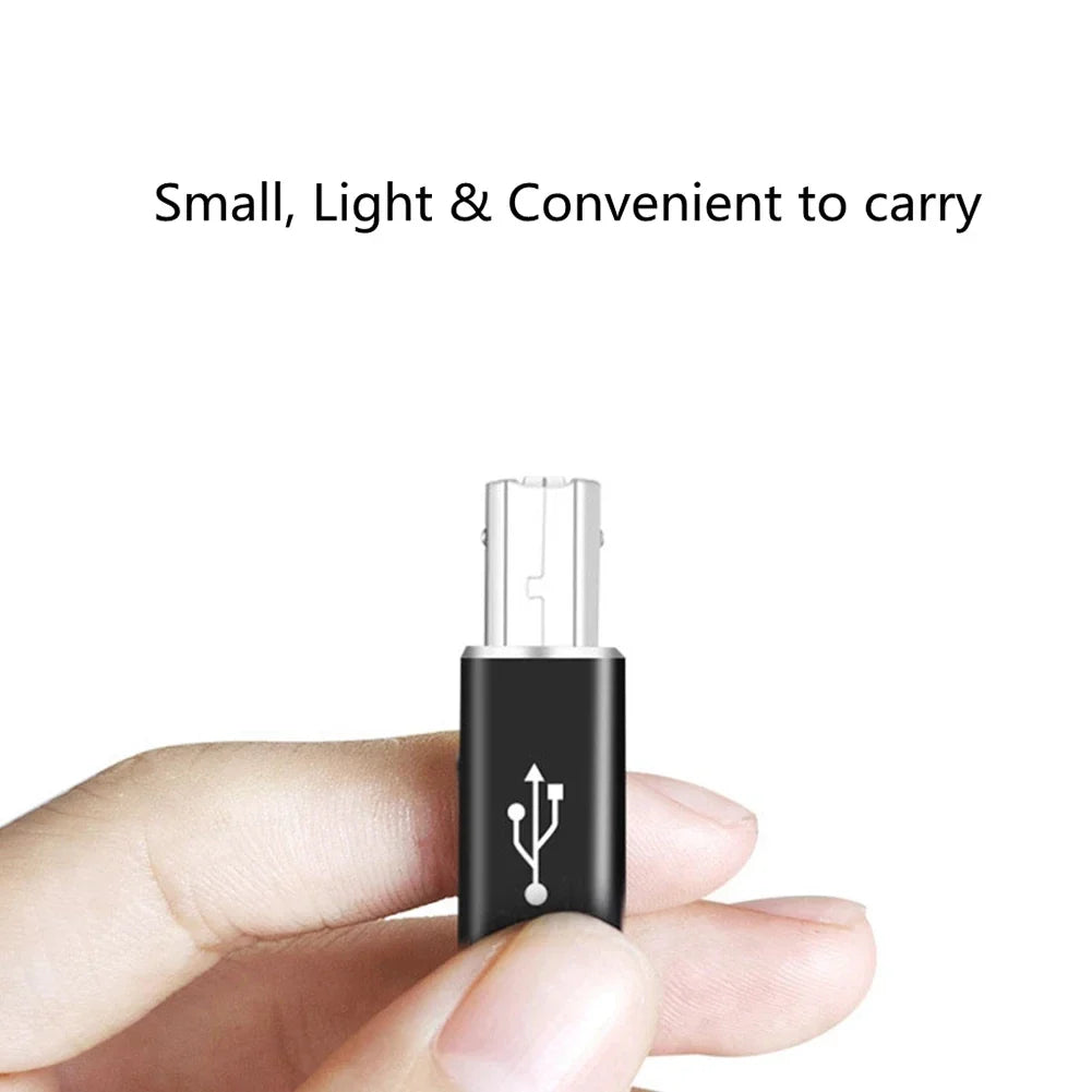 NNBILI USB B to USB Type C Adapter - USB Transfer Converter for Printer, Scanner, MIDI Controller & Keyboard Devices