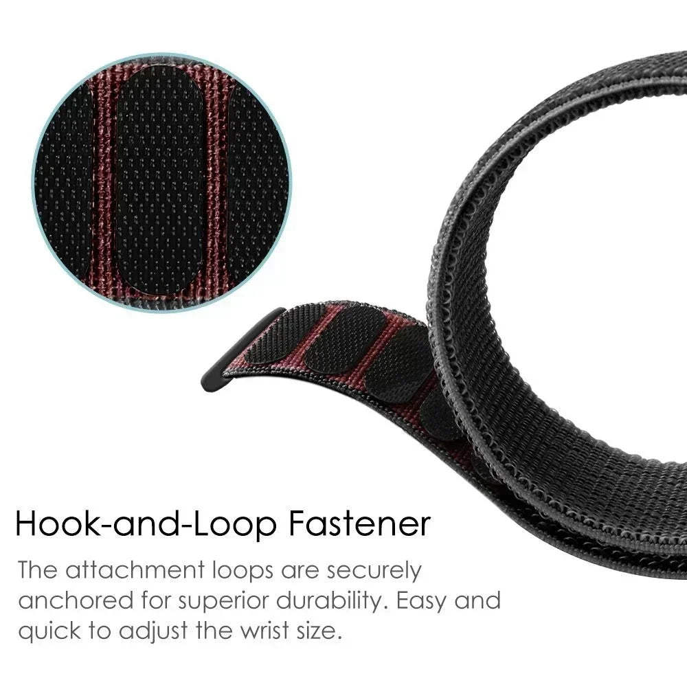 Nylon Loop Replacement Strap for NORTH EDGE APACHE-46 Smartwatch – Sport Bracelet Watchband Correa Replacement Band for APACHE 46