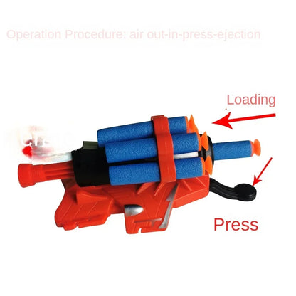 Soft Bullet Launcher Wrist Glove – Outdoor Toy Gun for Kids | Soft Bomb Spray Launcher for Games