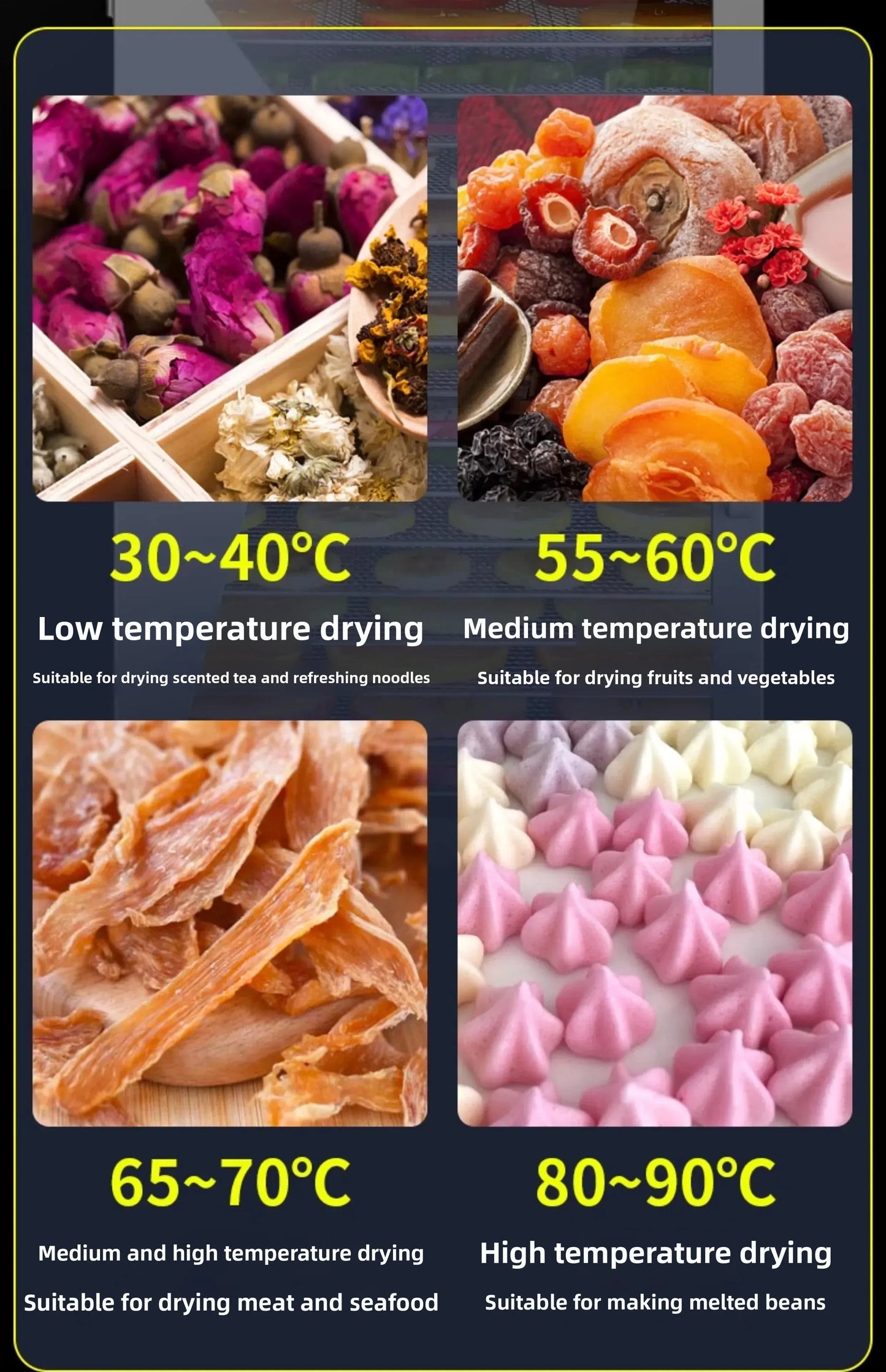 Beef Jerky & Fruit Dehydrator – Air Drying Machine for Snacks, Fruits, Vegetables & Pet Treats